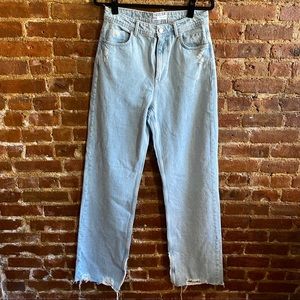 Zara Light-wash Wide leg Jeans